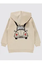 Gilet garçon 2-5 ans couleur pierre - Emballage