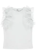 Kız Çocuk Tişört 6-9 Yaş Kırık Beyaz - Paket