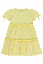 Kız Çocuk Jile ve Elbise 6-9 Yaş Sarı - Paket