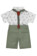 Ensemble bébé 0-24 mois kaki clair - Emballage