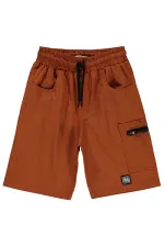 Capri pour garçons de 6 à 9 ans, couleur cannelle - Emballage