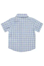 T-shirt bébé 0-24 mois bleu glacier - Lot