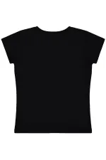 Lot de T-shirts noirs pour filles (6-9 ans)