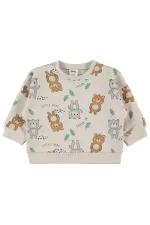 Bebek Sweatshirt 0-24 Ay FilDişi - Paket