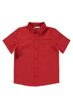 Chemise garçon rouge 6-9 ans - Emballage