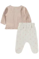 Ensemble pyjama bébé 0-24 mois, blanc cassé - Emballage