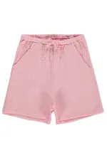 Kız Çocuk Şort 6-9 Yaş Şeftali - Paket