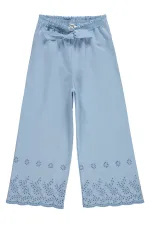Kız Çocuk Pantolon 6-9 Yaş Koyu Mavi - Paket