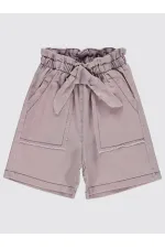 Kız Çocuk Şort 6-9 Yaş Lila - Paket