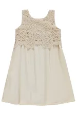 Girls' Jumpsuit and Dress, Ages 10-13, Beige - Package