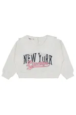 Kız Çocuk Sweatshirt 2-5 Yaş Ekru - Paket