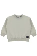 Sweat-shirt garçon, 2-5 ans, couleur pierre - Emballage