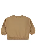Sweat-shirt bébé 0-24 mois camel - Emballage