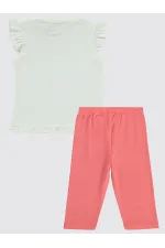 Kız Çocuk Takım 2-5 Yaş Ekru - Paket
