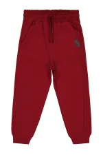 Erkek Çocuk Eşofman Altı 10-13 Yaş Bordo - Paket