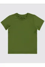 Lot de T-shirts kaki pour garçons de 2 à 5 ans