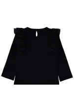 Kız Çocuk Sweatshirt 6-9 Yaş Siyah - Paket