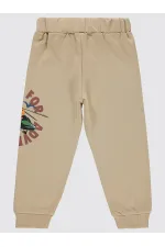 Erkek Çocuk Eşofman Altı 2-5 Yaş Taş Rengi - Paket