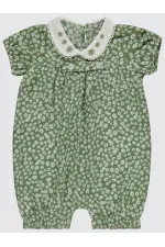 Grenouillère bébé 0-24 mois verte - Emballage