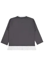 Girl's Sweatshirt 6-9 Years Old Anthracite - Package