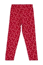 Leggings pour filles Km 6-9 ans Rouge bordeaux - Emballage