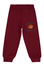 Boys' Sweatpants Km 2-5 Years Burgundy - Pack