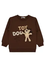 Erkek Çocuk Eşofman Takımı 2-5 Yaş Kahve - Paket