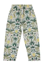 Girls' Trousers, Ages 6-9, Off-White - Pack