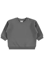 Bebek Sweatshirt 0-24 Ay Antrasit - Paket