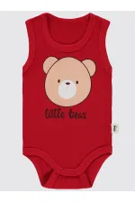 Bebek Çıtçıtlı Badi 0-24 Ay Kırmızı - Paket