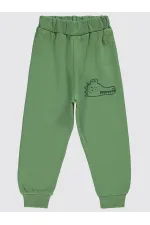 Bas de survêtement garçon 2-5 ans kaki clair - Lot