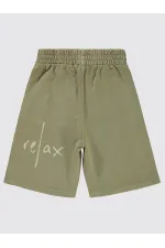 Erkek Çocuk Kapri 6-9 Yaş Taş Rengi - Paket