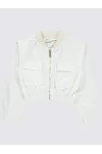 Kız Çocuk Ceket 6-9 Yaş Beyaz - Paket