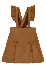 Girl's Vest and Dress 6-9 Years Old Brown - Package Girl's Vest and Dress 6-9 Years Old Brown - Package
