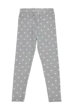 Leggings pour filles de 6 à 9 ans, coloris chiné - Lot