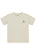 T-shirt garçon, 10-13 ans, ivoire - Lot