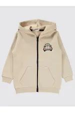 Gilet garçon 2-5 ans couleur pierre - Emballage