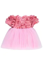 Bebek Jile ve Elbise 0-24 Ay Pudra - Paket