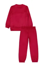 Kız Çocuk Eşofman Takımı 6-9 Yaş Kırmızı - Paket