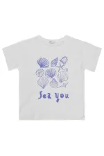 Girls' T-shirt, Ages 10-13, Off-White - Package