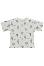 T-shirt bébé Km 0-24 mois écru - Emballage T-shirt bébé Km 0-24 mois écru - Emballage