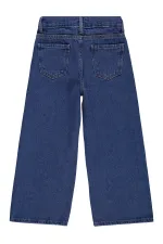 Pantalon en jean bleu pour fille, 6-9 ans - Lot