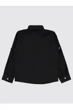 Erkek Çocuk Gömlek 6-9 Yaş Siyah - Paket