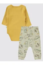 Bebek Takım 0-24 Ay Hardal - Paket