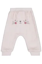 Baby Tracksuit Bottoms 0-24 Months Stone Color - Pack
