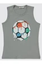 Erkek Çocuk Tişört 6-9 Yaş Gri - Paket