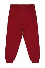 Erkek Çocuk Eşofman Altı 10-13 Yaş Bordo - Paket