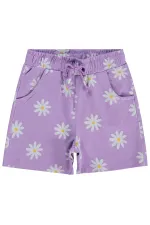 Kız Çocuk Şort 2-5 Yaş Lila - Paket