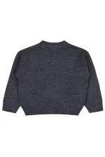 Pull pour fille de 2 à 5 ans, anthracite - Emballage