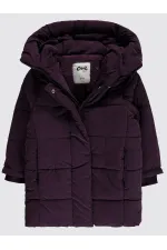 Kız Çocuk Mont 2-5 Yaş Mürdüm - Paket